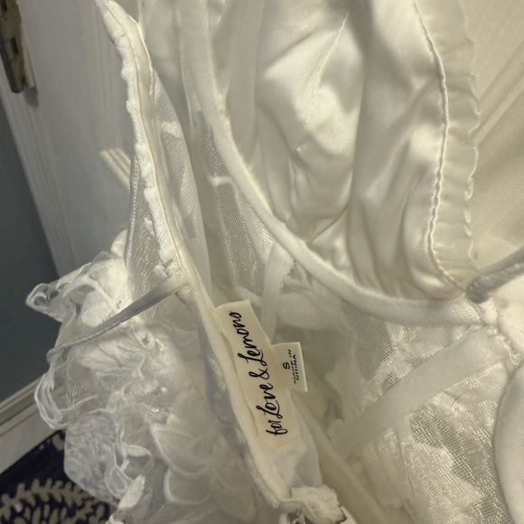 For Love And Lemons White Lace Wedding Dress - Picture 8 of 8